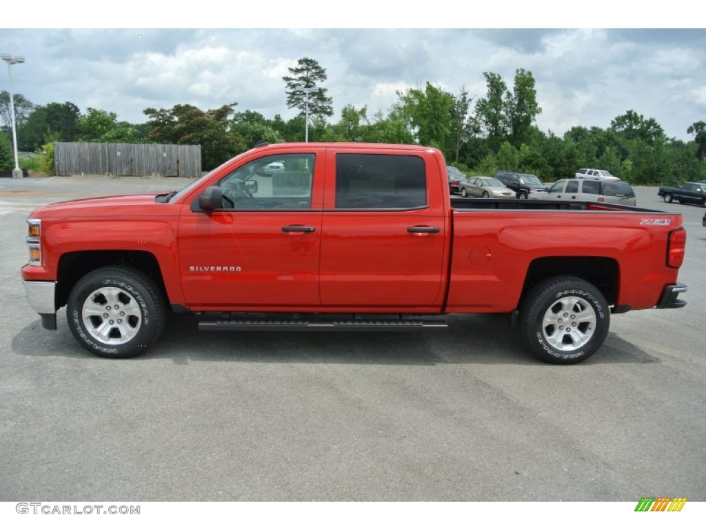 Victory Red 2014 Chevrolet Silverado 1500 LT Z71 Crew Cab 4x4 Exterior Photo #82835911