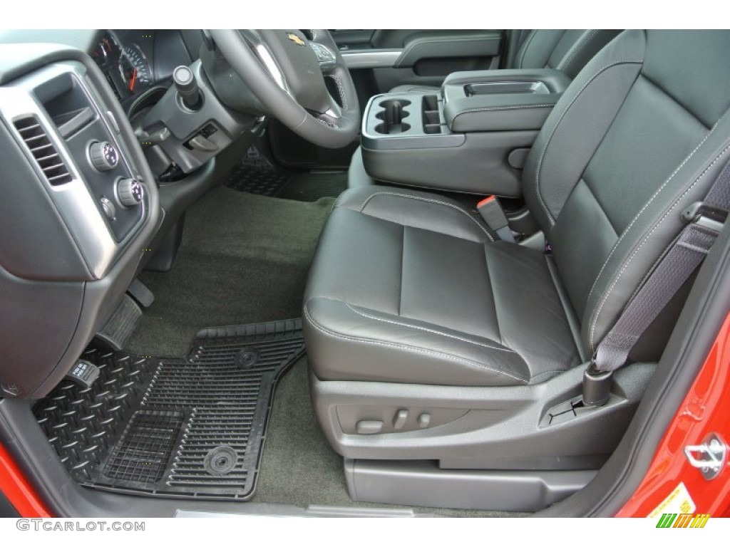 Jet Black Interior 2014 Chevrolet Silverado 1500 LT Z71 Crew Cab 4x4 Photo #82836022