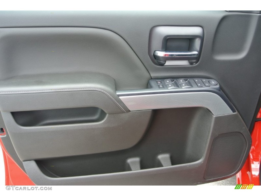2014 Chevrolet Silverado 1500 LT Z71 Crew Cab 4x4 Jet Black Door Panel Photo #82836039
