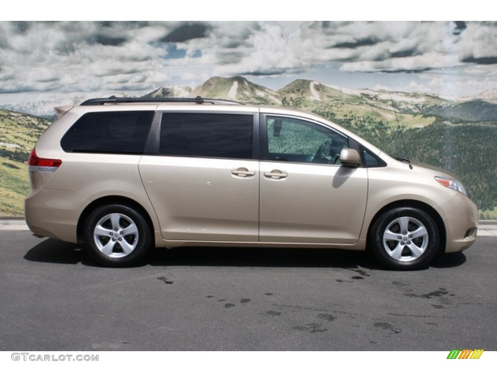 2011 Sienna LE - Sandy Beach Metallic / Bisque photo #2