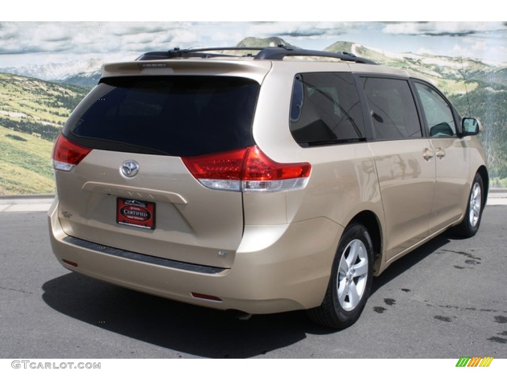 2011 Sienna LE - Sandy Beach Metallic / Bisque photo #3