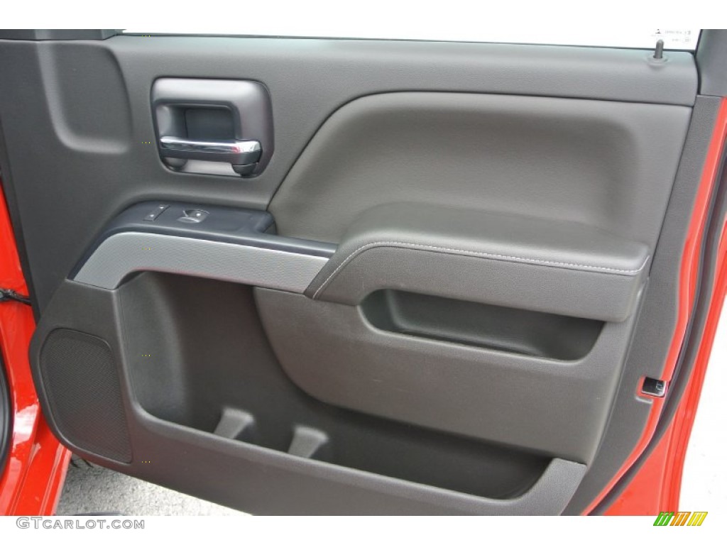 2014 Chevrolet Silverado 1500 LT Z71 Crew Cab 4x4 Jet Black Door Panel Photo #82836286