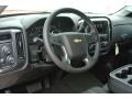 Jet Black Steering Wheel Photo for 2014 Chevrolet Silverado 1500 #82836356