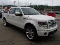 2013 White Platinum Metallic Tri-Coat Ford F150 Limited SuperCrew 4x4  photo #2