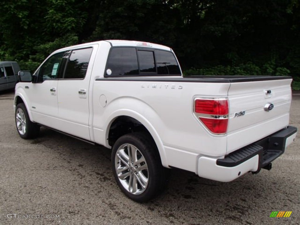 White Platinum Metallic Tri-Coat 2013 Ford F150 Limited SuperCrew 4x4 Exterior Photo #82837072