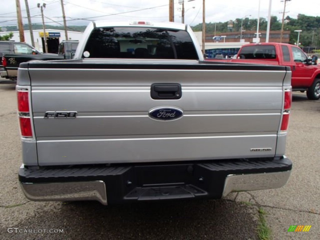 2013 F150 XLT SuperCab 4x4 - Ingot Silver Metallic / Steel Gray photo #7