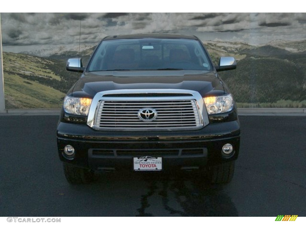2013 Tundra Limited Double Cab 4x4 - Black / Red Rock photo #3