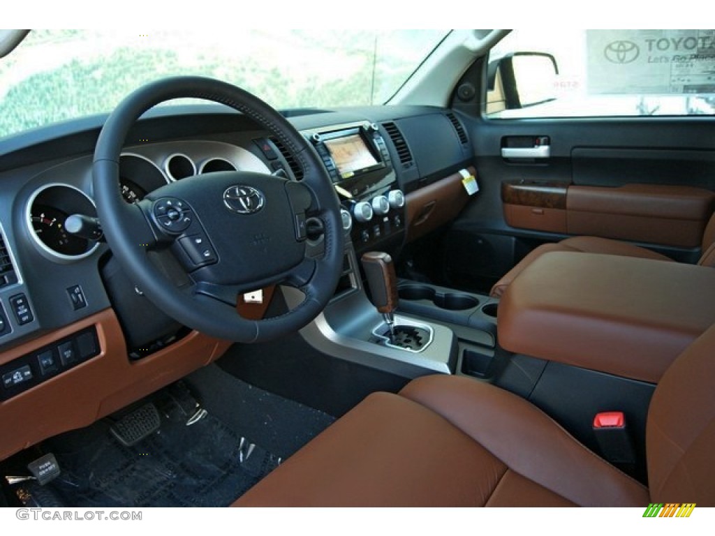 2013 Tundra Limited Double Cab 4x4 - Black / Red Rock photo #5