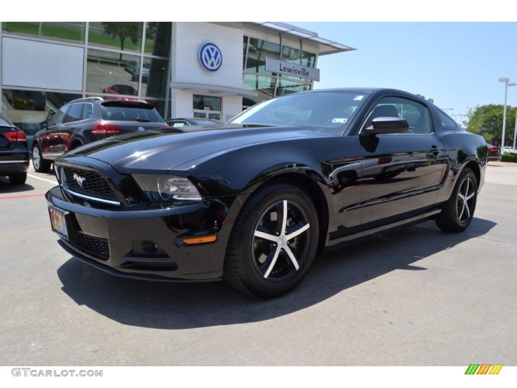 2013 Mustang V6 Premium Coupe - Black / Charcoal Black photo #1