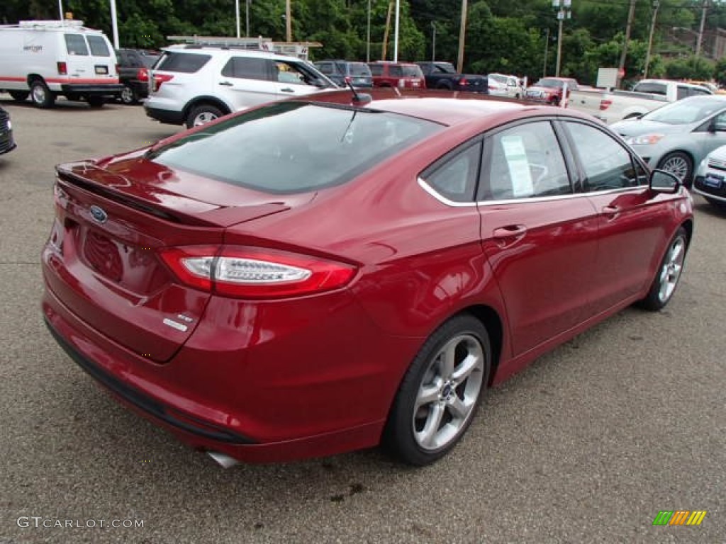 2013 Fusion SE 1.6 EcoBoost - Ruby Red Metallic / Charcoal Black photo #8