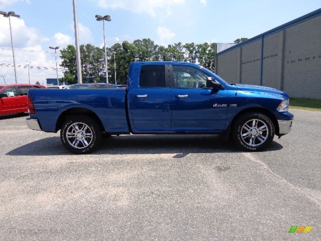 2010 Ram 1500 Big Horn Quad Cab - Deep Water Blue Pearl / Dark Slate/Medium Graystone photo #6