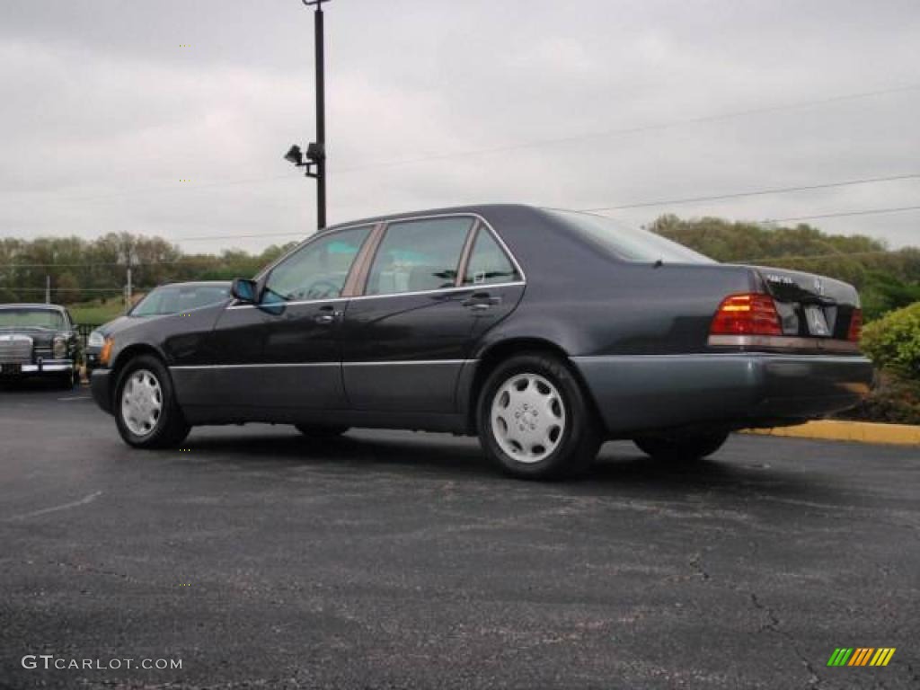 1993 S Class 500 SEL - Black Pearl Metallic / Black photo #6