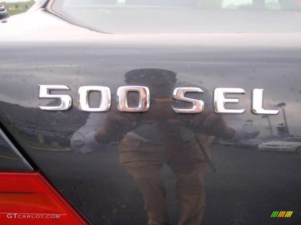 1993 S Class 500 SEL - Black Pearl Metallic / Black photo #13