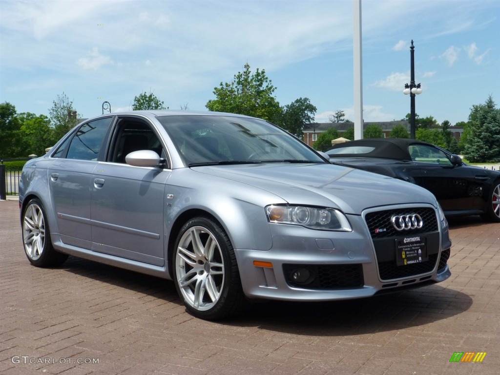 2007 RS4 4.2 quattro Sedan - Avus Silver Pearl Effect / Black photo #8