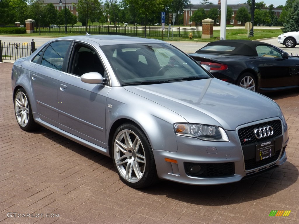 2007 RS4 4.2 quattro Sedan - Avus Silver Pearl Effect / Black photo #9
