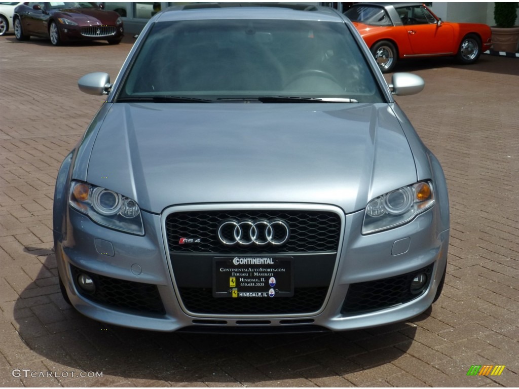 2007 RS4 4.2 quattro Sedan - Avus Silver Pearl Effect / Black photo #11