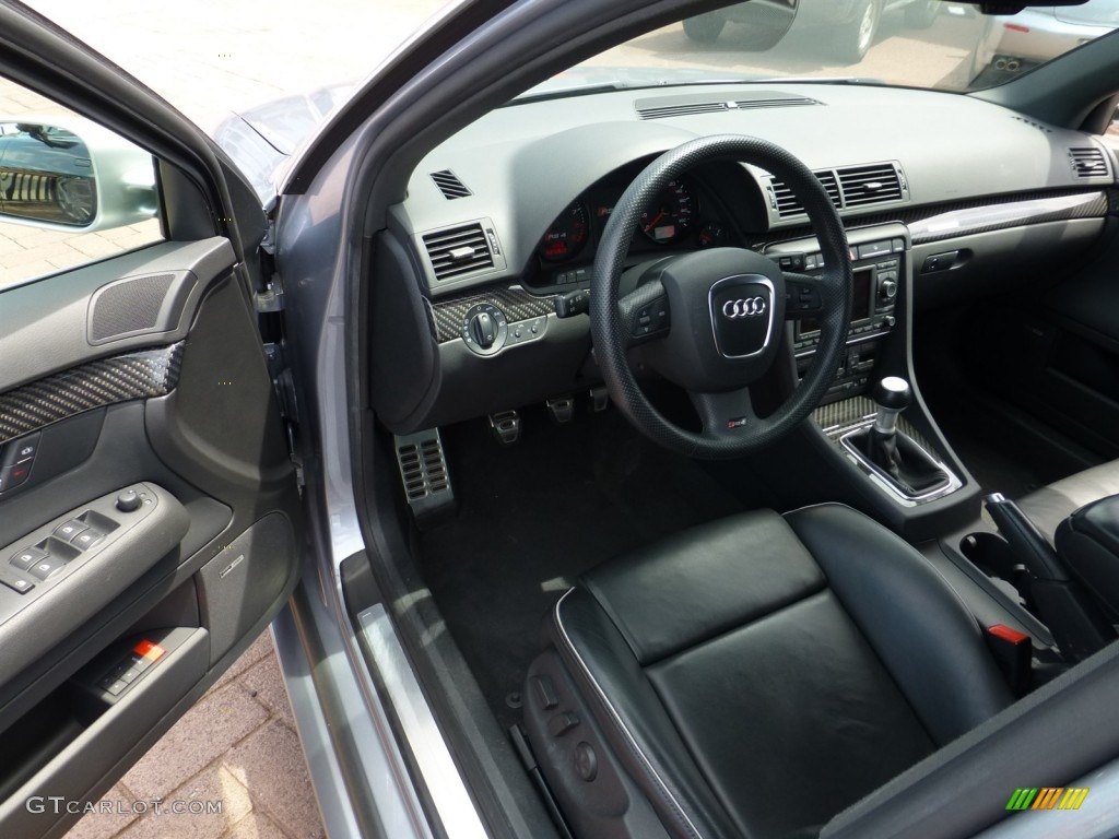 2007 RS4 4.2 quattro Sedan - Avus Silver Pearl Effect / Black photo #14