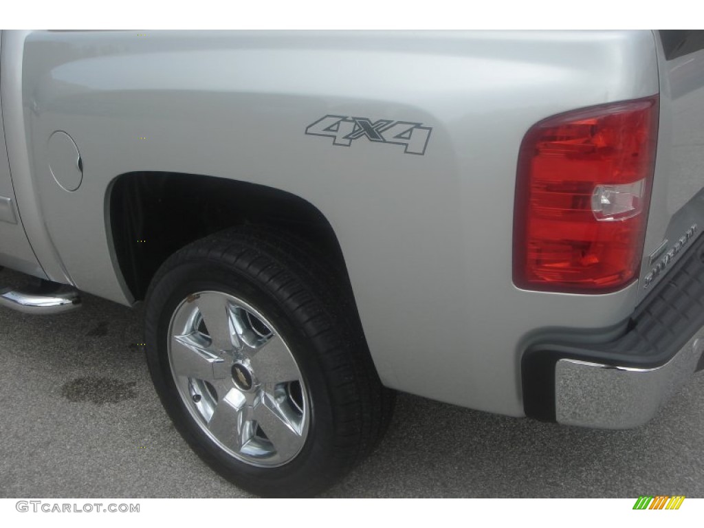 2011 Silverado 1500 LTZ Crew Cab 4x4 - Sheer Silver Metallic / Ebony photo #10