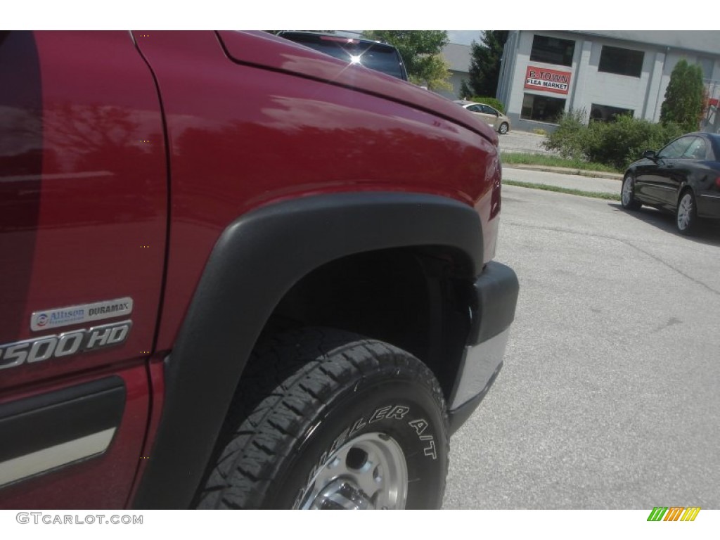 2007 Silverado 2500HD Classic LT Extended Cab 4x4 - Sport Red Metallic / Dark Charcoal photo #12
