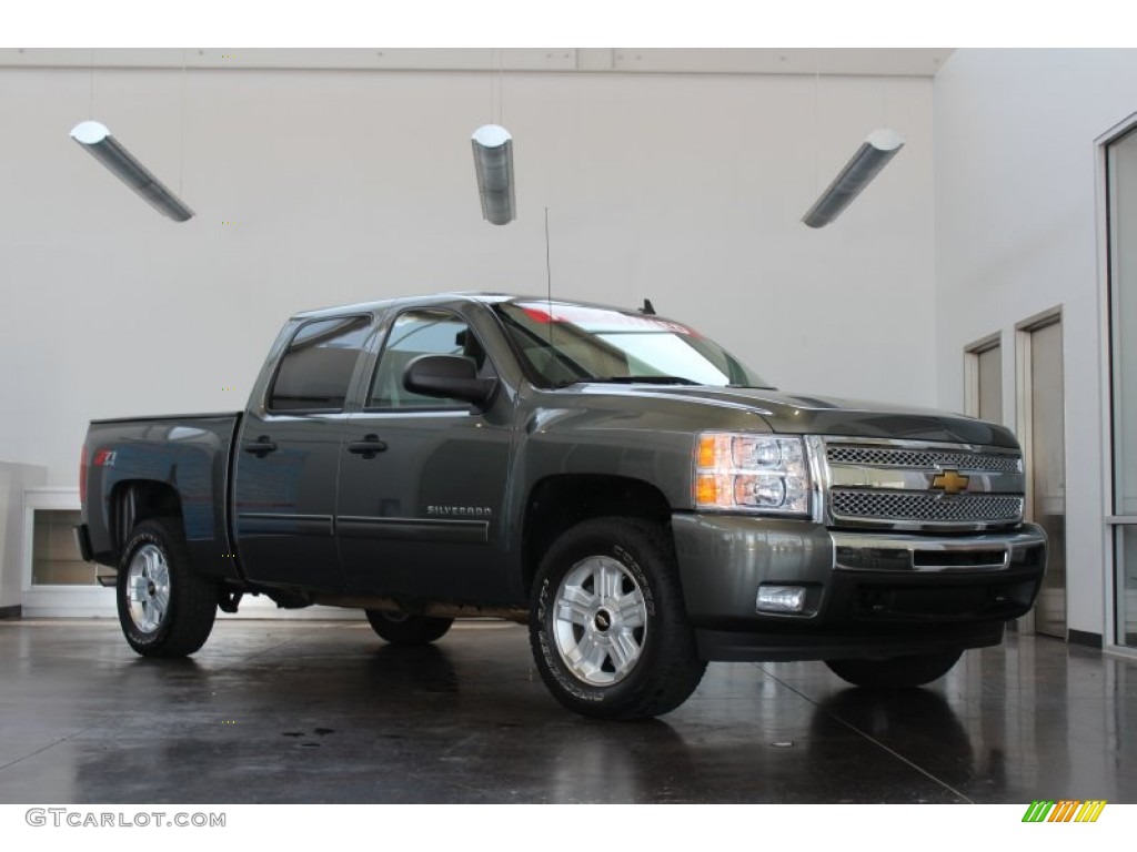 Taupe Gray Metallic 2011 Chevrolet Silverado 1500 LT Crew Cab 4x4 Exterior Photo #82843747