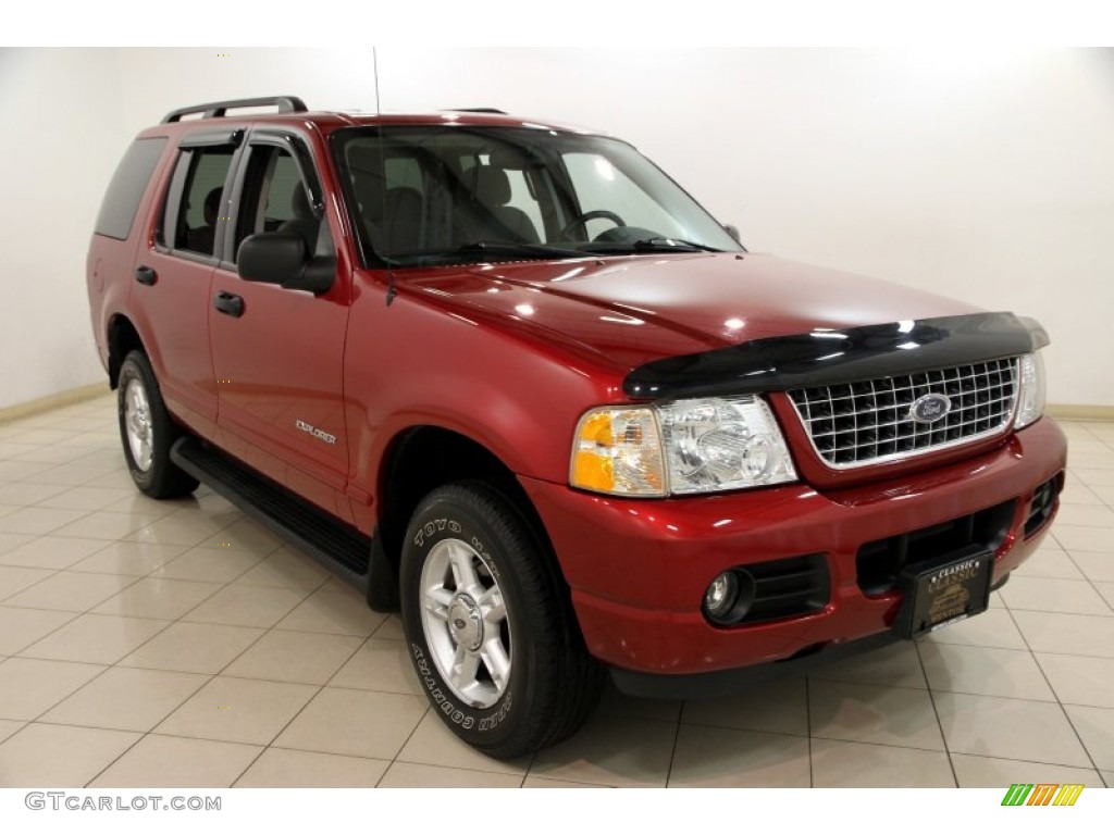 2004 Explorer XLT 4x4 - Redfire Metallic / Graphite photo #1