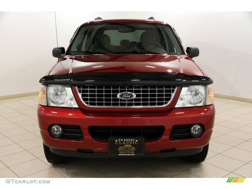 2004 Explorer XLT 4x4 - Redfire Metallic / Graphite photo #2