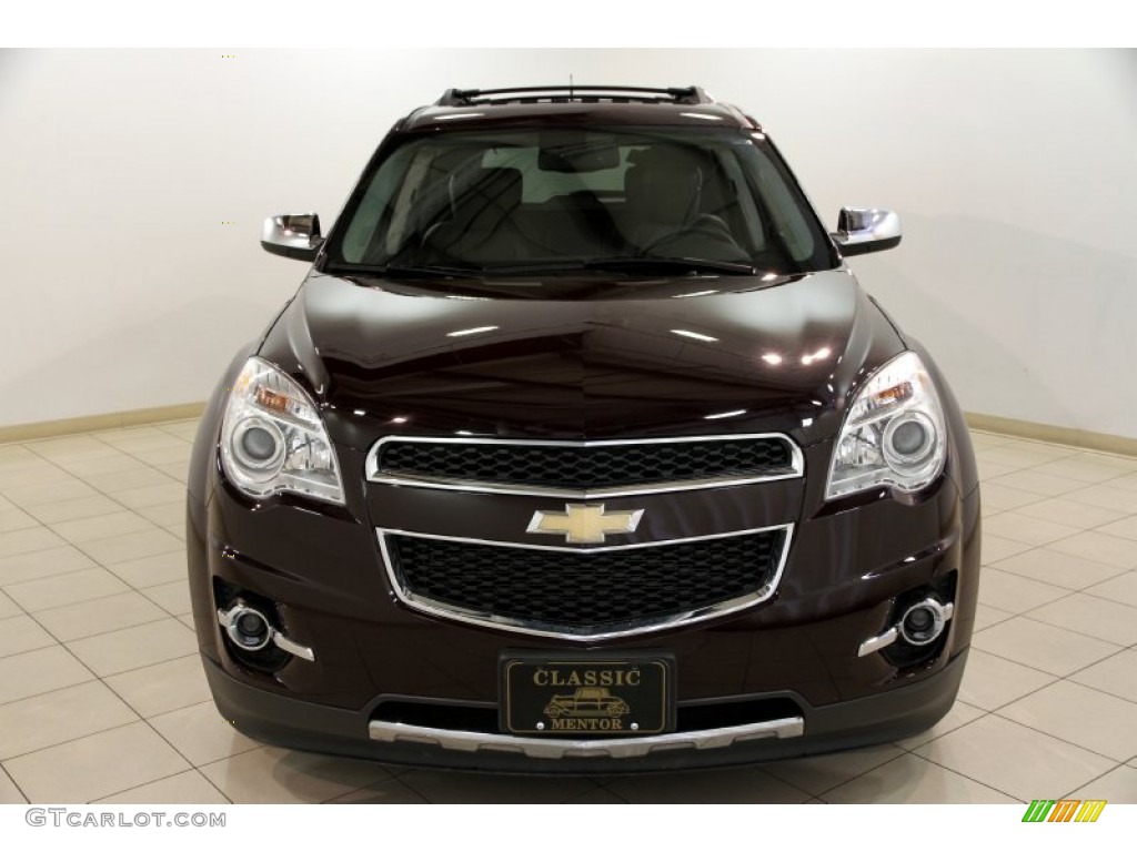 2011 Equinox LTZ - Espresso Brown Metallic / Brownstone/Jet Black photo #2