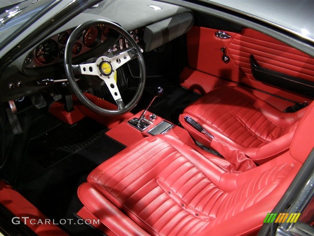 Red Interior 1972 Ferrari Dino 246 GT Photo #82848