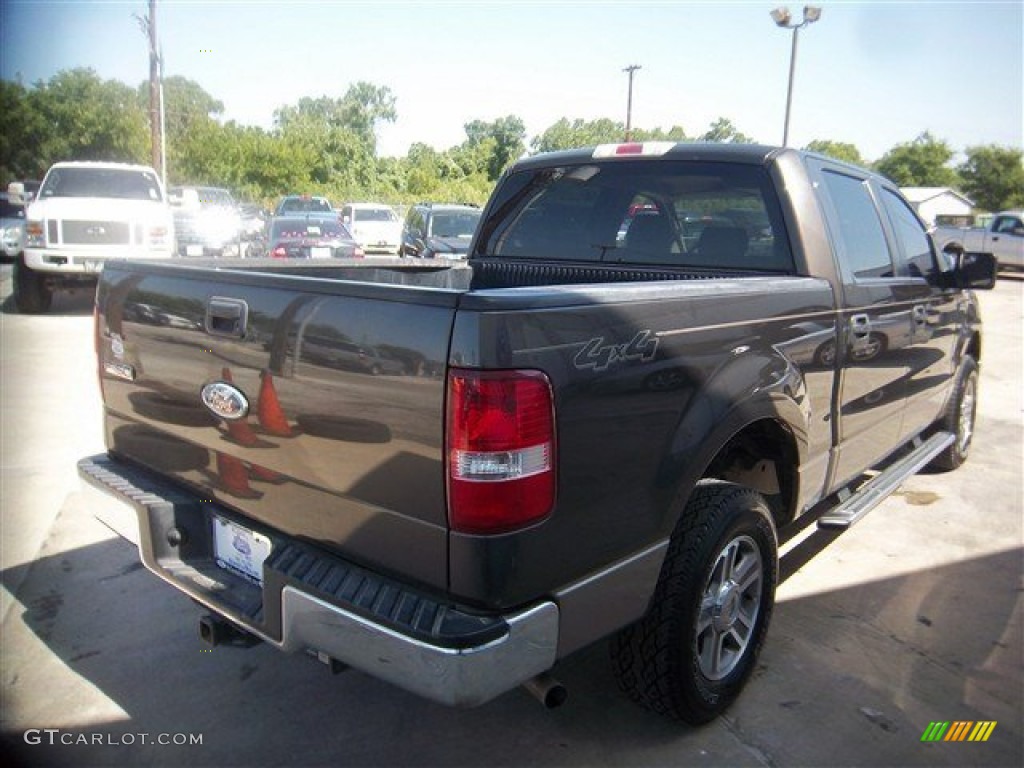 2006 F150 XLT SuperCrew 4x4 - Dark Stone Metallic / Tan photo #7