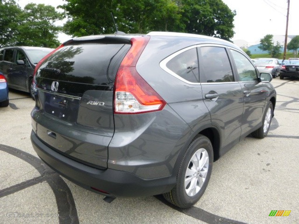 2013 CR-V EX-L AWD - Polished Metal Metallic / Gray photo #3