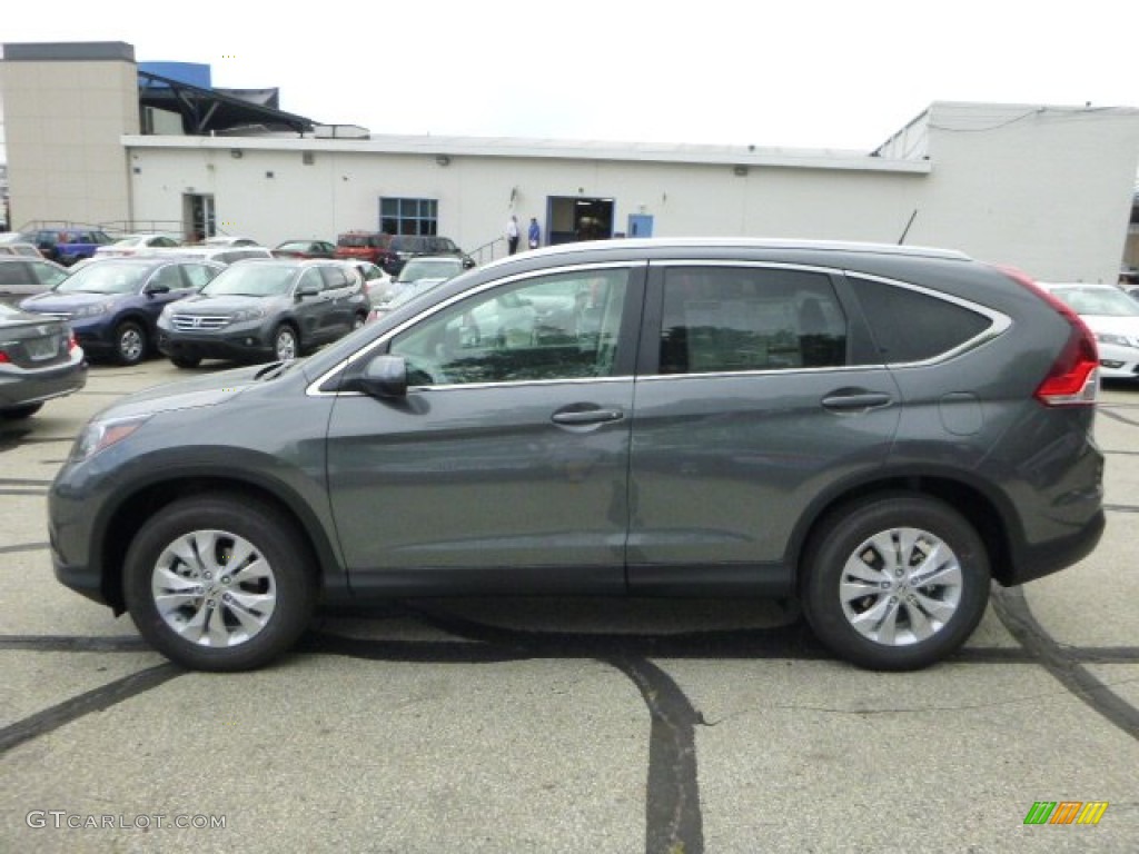 2013 CR-V EX-L AWD - Polished Metal Metallic / Gray photo #6