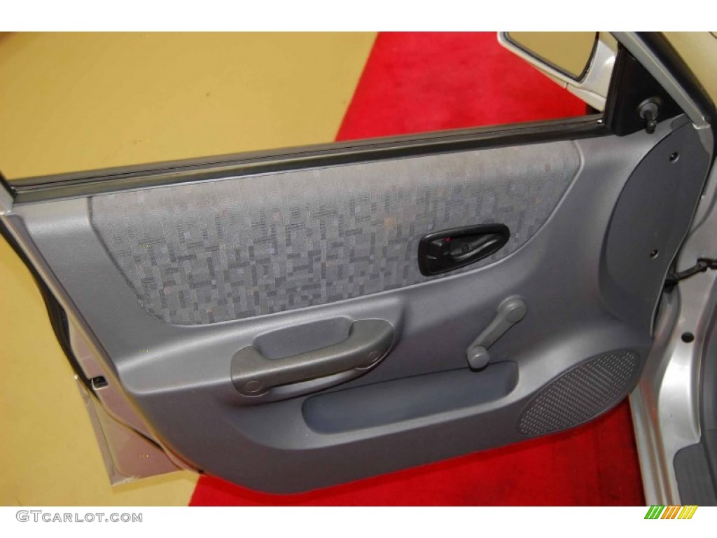 2003 Accent GL Sedan - Silver Mist Metallic / Gray photo #9