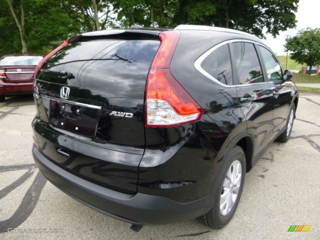 2013 CR-V EX-L AWD - Crystal Black Pearl / Black photo #3