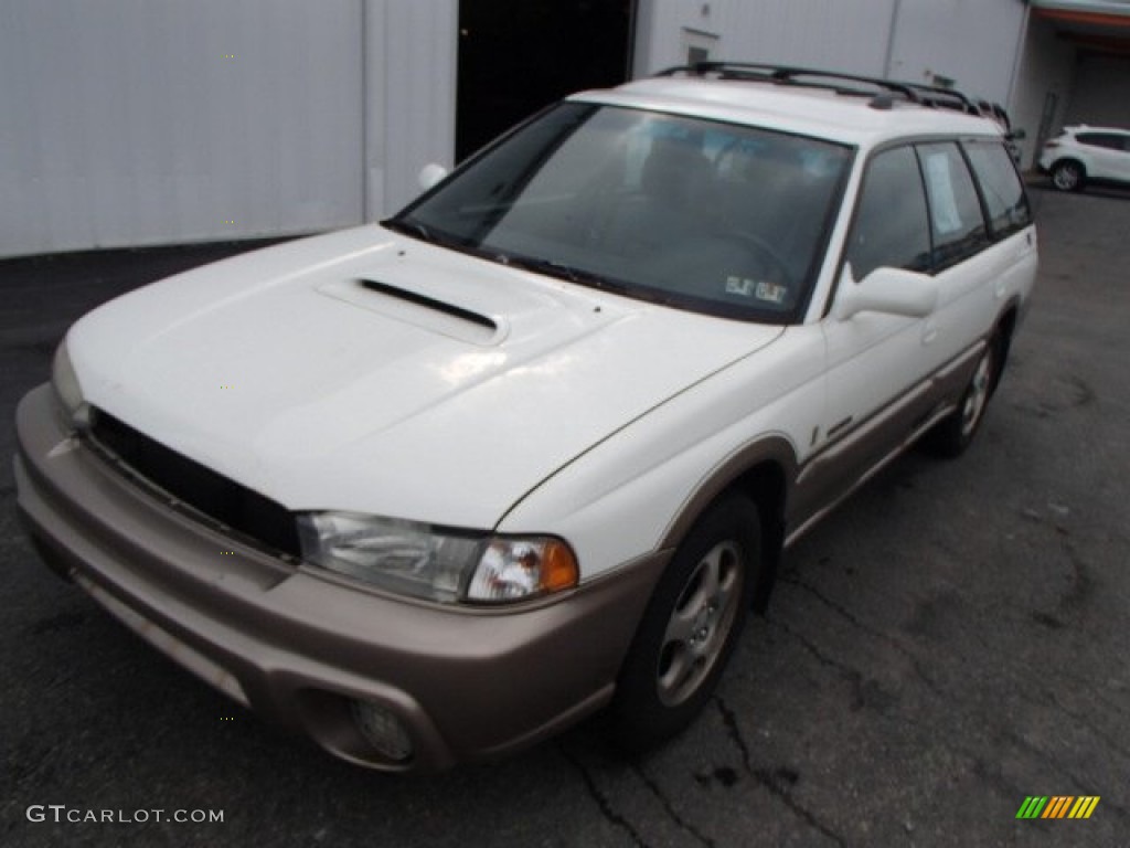 1999 Legacy Limited Outback Wagon - Glacier White / Gray photo #2