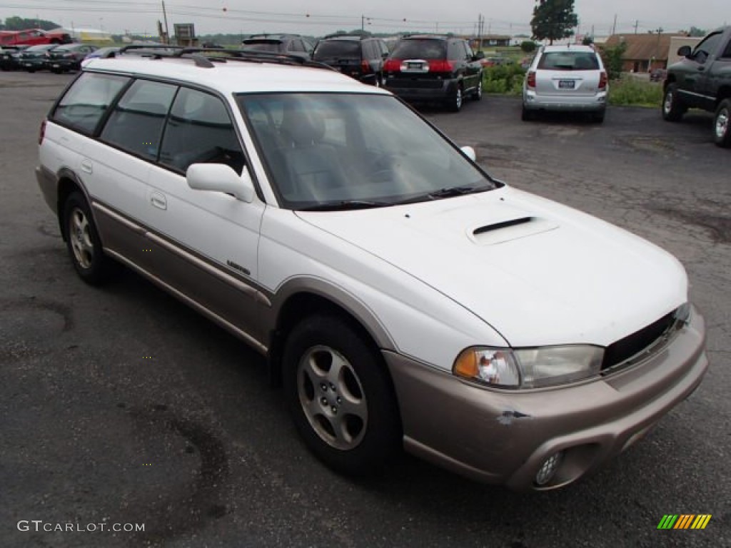 1999 Legacy Limited Outback Wagon - Glacier White / Gray photo #4