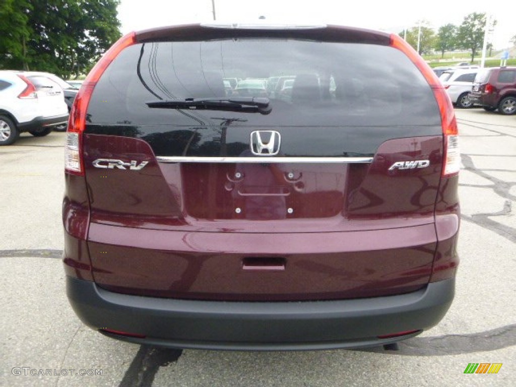 2013 CR-V EX AWD - Basque Red Pearl II / Gray photo #4