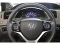 Stone 2012 Honda Civic EX-L Coupe Steering Wheel