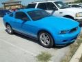 2012 Grabber Blue Ford Mustang V6 Coupe  photo #5