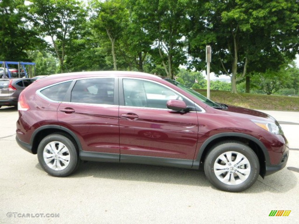 2013 CR-V EX-L AWD - Basque Red Pearl II / Gray photo #2