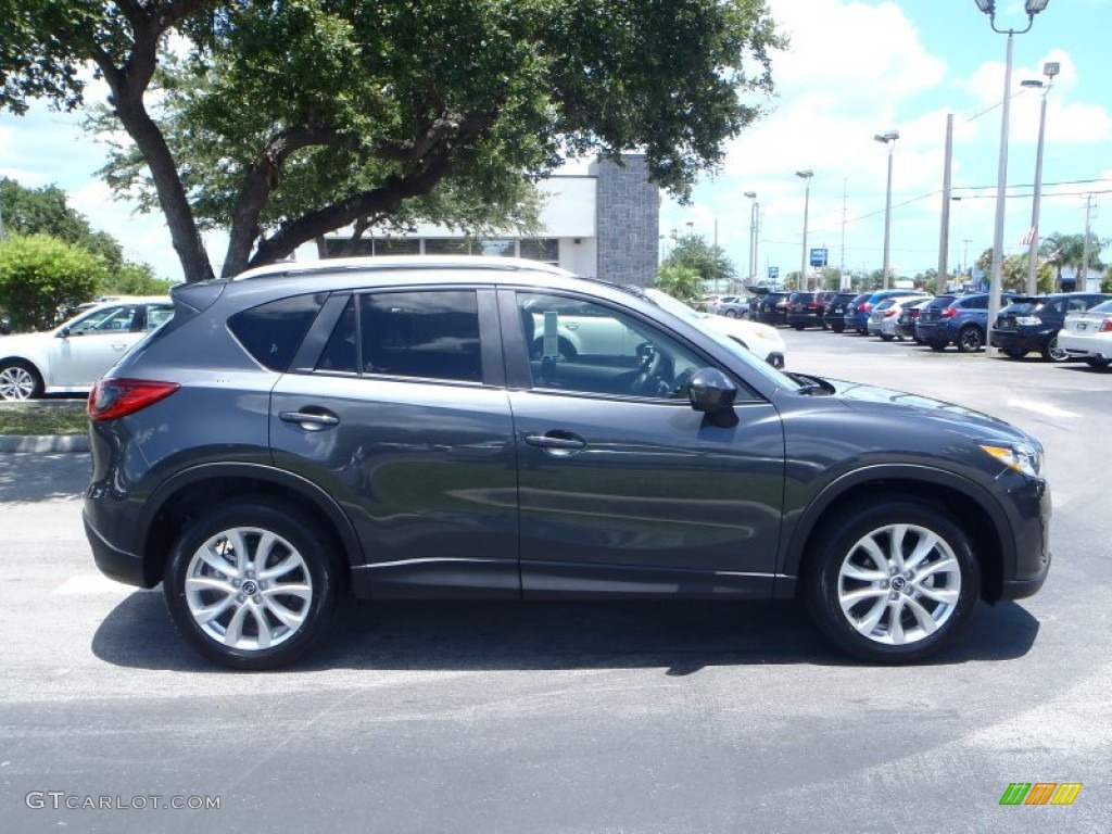 Meteor Gray Mica 2014 Mazda CX-5 Grand Touring Exterior Photo #82852445