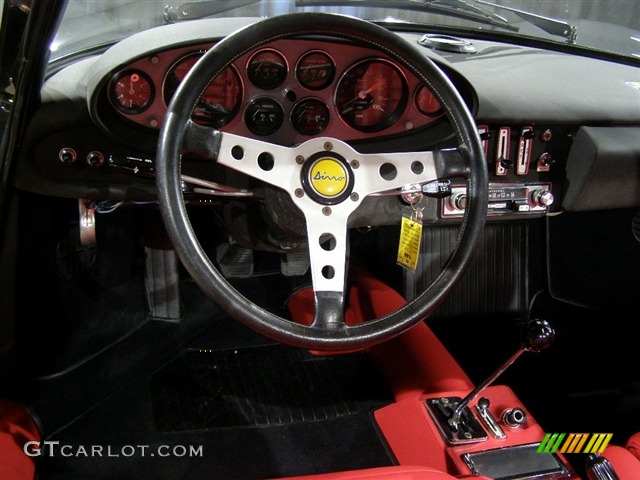 1972 Ferrari Dino 246 GT Red Dashboard Photo #82854