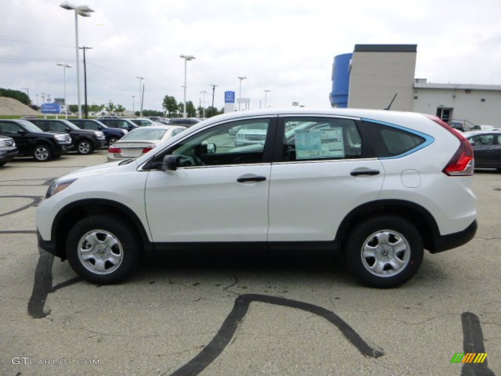 2013 CR-V LX AWD - White Diamond Pearl / Gray photo #6