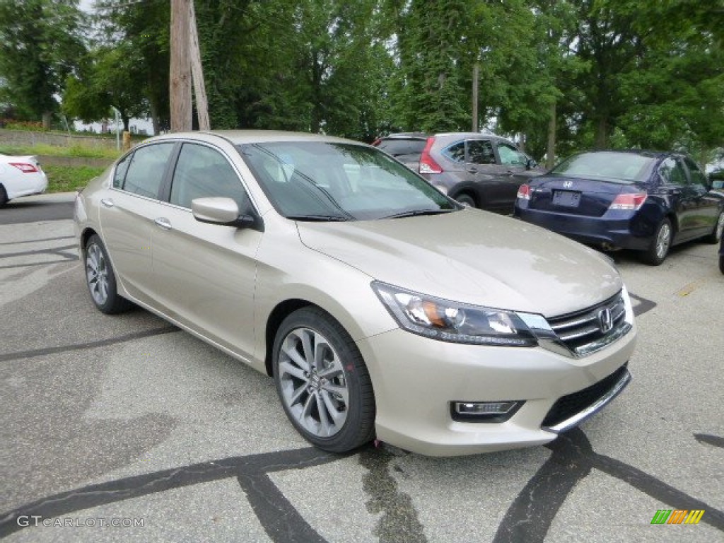 2013 Accord Sport Sedan - Champagne Frost Pearl / Black photo #1