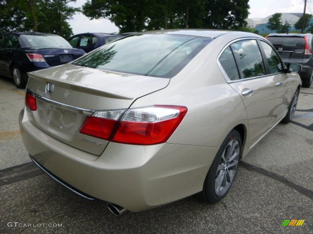 2013 Accord Sport Sedan - Champagne Frost Pearl / Black photo #3