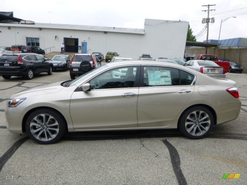 2013 Accord Sport Sedan - Champagne Frost Pearl / Black photo #6