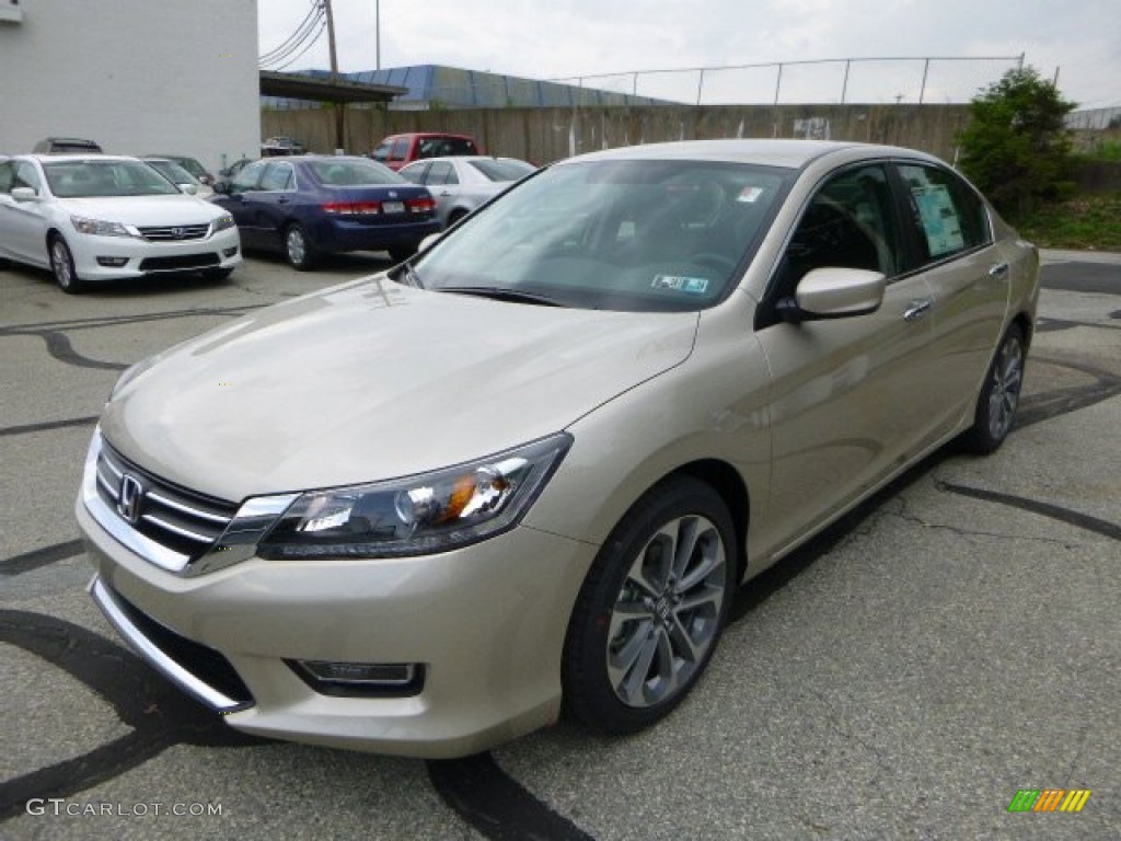 2013 Accord Sport Sedan - Champagne Frost Pearl / Black photo #7