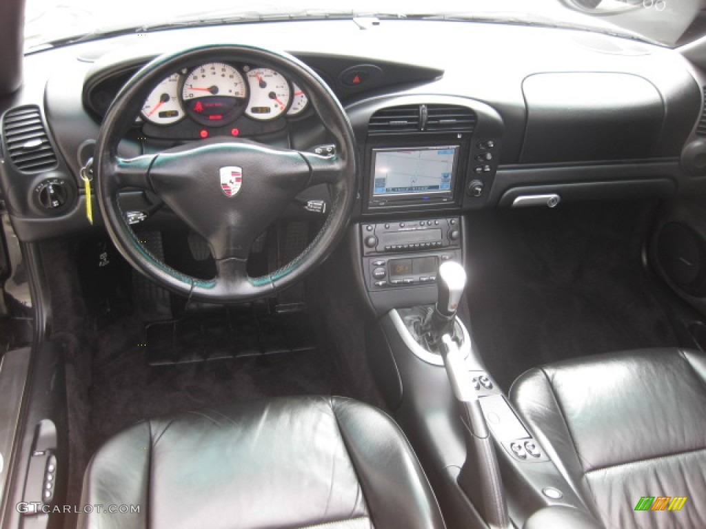 2002 Porsche 911 Carrera Cabriolet Black Dashboard Photo #82855284