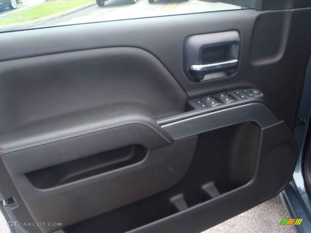 2014 Chevrolet Silverado 1500 LT Crew Cab Jet Black Door Panel Photo #82855285