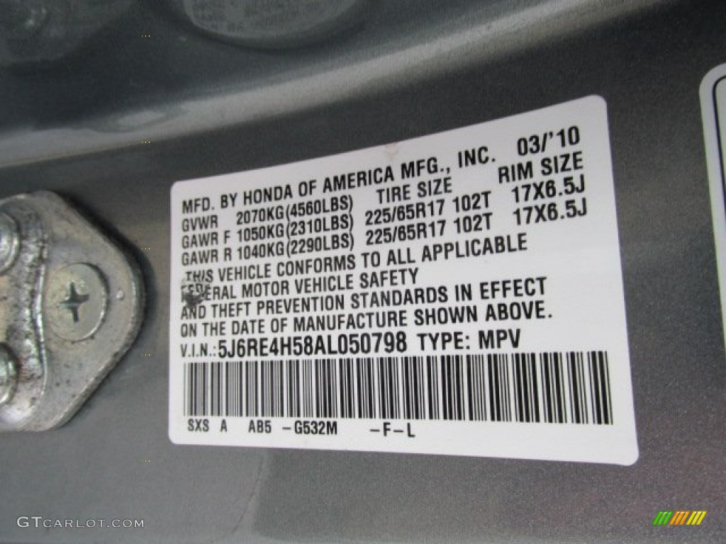 2010 CR-V EX AWD - Opal Sage Metallic / Ivory photo #19