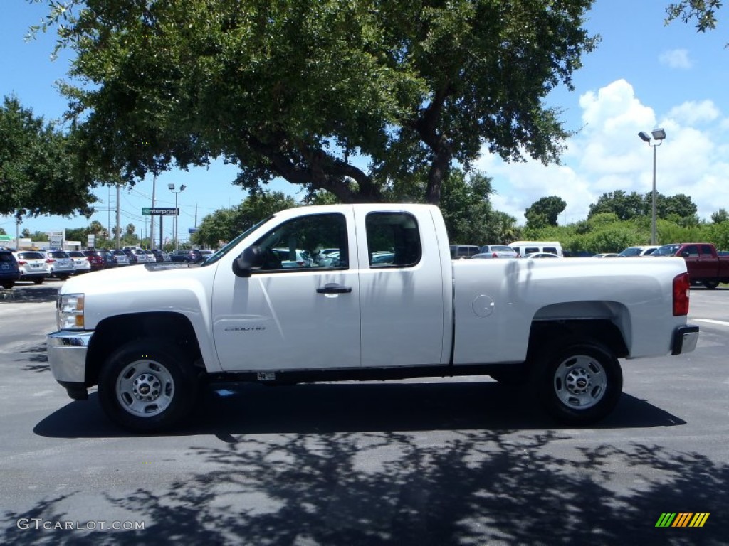 2013 Silverado 2500HD Work Truck Extended Cab - Summit White / Dark Titanium photo #4